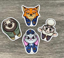 Zoo Tooth Animal Sticker