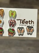 Kawaii Breakfast Tooth Earrings