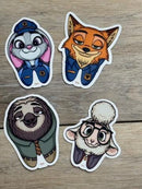 Dental Character Sticker: Rabbit, Fox, Sloth, Lamb