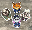 Zoo Tooth Animal Sticker