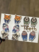 Zoo Tooth Animal Earrings
