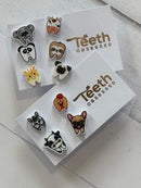 Farm Animal Tooth Earrings: Dental Assistant Gift
