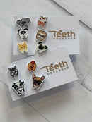 Farm Animal Tooth Earrings: Dental Assistant Gift