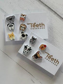Farm Animal Tooth Earrings: Dental Assistant Gift