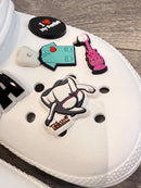 Dental Croc Charm, Tooth Charm, Mrs Flossy Charm, Teeth Shoe Charm