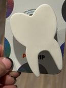 White Tooth Phone Grip
