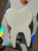 White Tooth Phone Grip