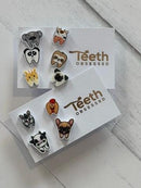 Farm Animal Tooth Earrings: Dental Assistant Gift