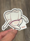 Mrs Flossy Dental Sticker