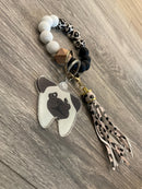 Pug Tooth Dental Keychain