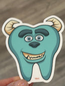 Dental Monster Sticker: Funny Hygienist Gift