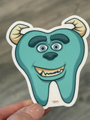 Dental Monster Sticker: Funny Hygienist Gift