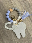 Dental Keychain: Tooth & Aligner Charm - Orthodontist Gift