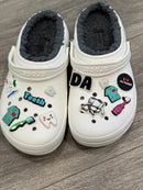 Dental Croc Charm, Tooth Charm, Mrs Flossy Charm, Teeth Shoe Charm