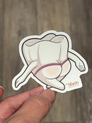 Mrs Flossy Dental Sticker