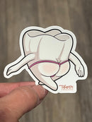 Mrs Flossy Dental Sticker
