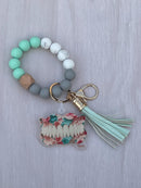 Pink Glitter Tooth Dental Keychain