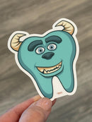 Dental Monster Sticker: Funny Hygienist Gift