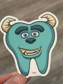Dental Monster Sticker: Funny Hygienist Gift