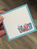 Coffee Tooth Notepad | Funny Dental Sticky Notes | Dentist & Dental Assistant Stationery