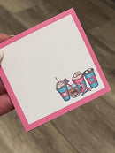 Coffee Tooth Notepad | Funny Dental Sticky Notes | Dentist & Dental Assistant Stationery