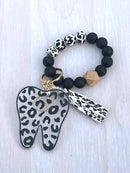 Leopard Tooth Dental Keychain
