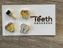Tooth Paint and Paintbrush Earrings