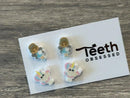Tooth Fairy Earrings: Glitter Dental Gift for Hygienist