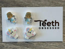 Tooth Fairy Earrings: Glitter Dental Gift for Hygienist
