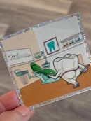 Mrs Flossy Whitening Shop Sticker