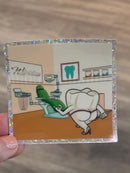 Mrs Flossy Whitening Shop Sticker