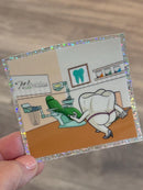 Mrs Flossy Whitening Shop Sticker