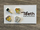 Tooth Paint and Paintbrush Earrings