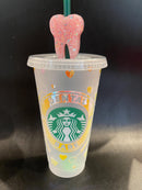 Dental Babe Starbucks Cold Cup: Rose Gold Dentist Gift (24 oz)