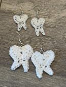 Glitter Tooth Stud Earrings: Hypoallergenic Dental Jewelry