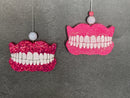 Denture Car Fresheners (Pink or Red)