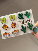 Avocado Taco Tooth Earrings: Dental Hygienist Fiesta Gift