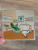 Mrs Flossy Whitening Shop Sticker