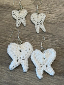 Glitter Tooth Stud Earrings: Hypoallergenic Dental Jewelry