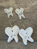 Glitter Tooth Stud Earrings: Hypoallergenic Dental Jewelry