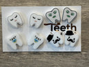 Dental Earrings, Teeth Earrings, Tooth Earrings, Glitter Tooth Earrings, Dental Hygiene Gift Dental Assistant, Dental Graduation