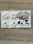 Dental Earrings, Teeth Earrings, Tooth Earrings, Glitter Tooth Earrings, Dental Hygiene Gift Dental Assistant, Dental Graduation