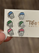 Scrub Hat Tooth Earrings, Tooth Stud Earrings, Tooth Earrings, Dental Earrings, Dental Assistant Earrings, Dental Hygienist Earrings