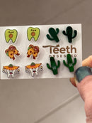 Avocado Taco Tooth Earrings: Dental Hygienist Fiesta Gift