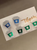 Coffee Cup Dental Earrings