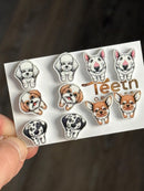 Dental Dog Tooth Earrings