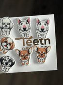 Dental Dog Tooth Earrings