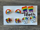 Rainbow Dental Earrings
