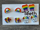Rainbow Dental Earrings