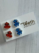 Glitter Tooth Earrings: Dental Hygiene Gift